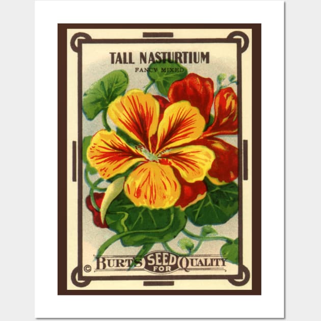 Vintage Burt's Seed for Quality Seed Packet Wall Art by MasterpieceCafe